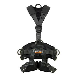 Fusion Climb Tac Rescue Full Body 3d EVA acolchada Heavy Duty ajustable Arnés Zipline, grande y extragrande), color negro