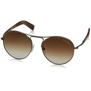 Tom Ford anteojos de sol TF 449 Jessie 33 F oro café multicolor 54 mm
