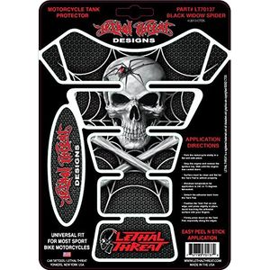 Lethal Threat lt70137 tanque pad (Calavera/Spider carbono), 1 paquete