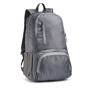 Fit & Fresh 7133FFWBGRY Mochila embalable, duradera, para viajes, camping, senderismo, gris, 13.0 x 4.7 x 18.9 in