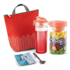 Komax Lunchmate Bolsa de almuerzo aislada para mujer – Bonito juego de fiambrera – Bolsa de almuerzo impermeable para mujer (pequeña), contenedor de e