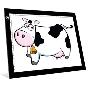 ME456 - Caja de luz LED para rastreador de tatuajes (tamaño A4, tamaño A4), diseño de dibujo de luz delgado, USB