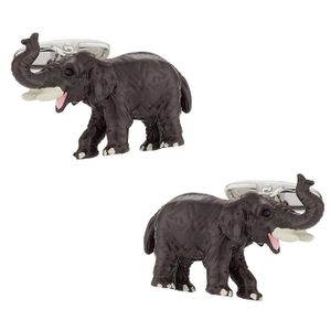 Cuff-Daddy elefante africano Gemelos con caja de presentación