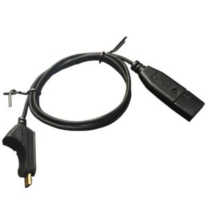 huyun nueva línea de cable USB/USB de nylon para Razer Orochi 2013 & cromo negro y hoja Edition mouse Gaming inalámbrico, repuesto