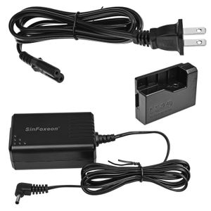 sinfoxeon ACK-E10 AC Power Adapter/Charger Kit con ul, para cámaras Canon EOS 1100d 1200d 1300d Rebel T3 T5 y T6