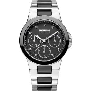 Bering Time 32237 – 742 Womens Ceramic Collection Reloj con Banda de acero inoxidable y resistente a los Arañazos vidrio de zafiro. Diseñado en Dinama