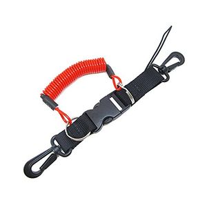 Scuba Choice de buceo cámara snappy Bobina Lanyard y hebilla de liberación rápida