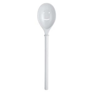 Zak. Designs Happy Face Cuchara, color blanco