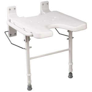 HealthSmart – Asiento para tina (plegable) con patas regulables, 522-3700-1900, Blanco, 1, 1