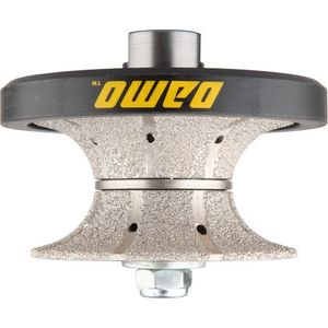 V40 (1 – 1/2") Bullnose Diamond Mano Profiler/router bits con rosca 5/8 – 11 para encimeras