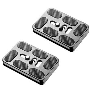 Neewer 2 piezas Metal PU-60 placa de zapato rápida con 1/4 inch tornillo universal, 60 milímetros, se adapta a Arca-Swiss estándar para cámara cabezal