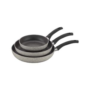 Ballarini 75001-651 Parma - Juego de sartenes antiadherentes (aluminio forjado), color granito