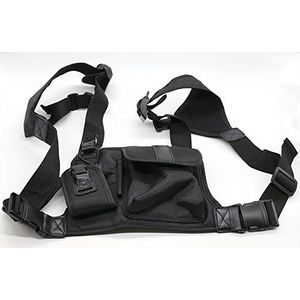 wishring manos libres universal bolsa de transporte Arnés de pecho para Motorola Kenwood Midland radio