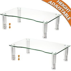 Paquete de 2 elevadores para monitor de ordenador.