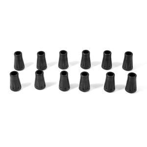 VGEBY - Juego de 12 protectores de goma para bastones de senderismo y escalada antideslizantes
