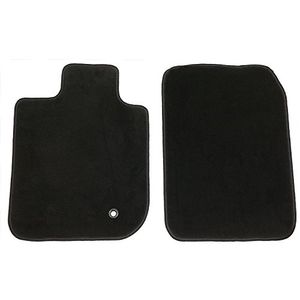 GG Bailey D2690AF1ABLK Juego de alfombrillas delanteras de ajuste personalizado para ciertos modelos de MercedesBenz S Nylon Fiber Black
