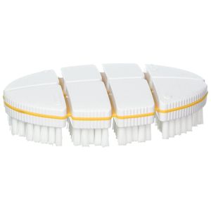 Zing Anything fsvbo Flex Scrub cepillo para polvo ovalado, color blanco