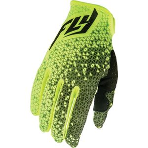 Fly Racing unisex-adult Lite guantes (Hi-Vis/negro, talla 13)