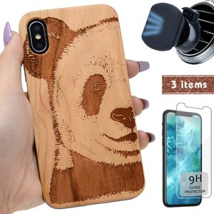 iProductsUS - Carcasa para iPhone Xs MAX, soporte magnético y protector de pantalla, diseño de estampado de rayos UV, compatible con dispositivos inal