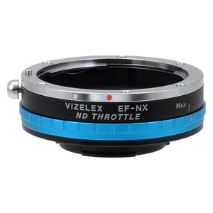 Vizelex ND del acelerador – Adaptador de montura Canon EOS (EF/EF-S) D/SLR lente a Samsung NX montura sin espejo cuerpo de la cámara con filtro ND Var