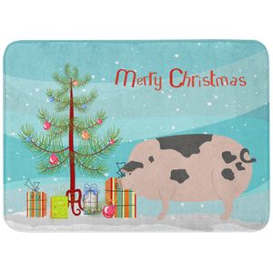 Caroline 's Treasures Gloucester Old Spot Pig de Navidad alfombrilla de piso, 19" x 27", multicolor