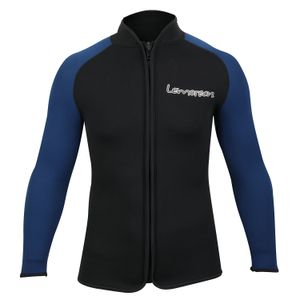 Lemorecn - Chamarra de neopreno de mangas largas para adulto, parte superior de traje de buceo, de 3 mm