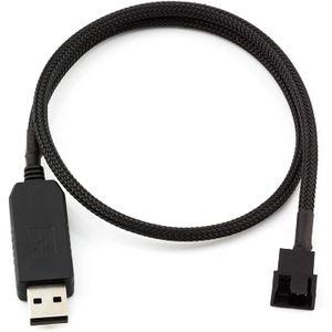 CRJ - Cable adaptador de corriente para ventilador de PC de 3 pines y 4 pines, 12 V