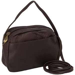 David King & Co. Bolsa de mini con cierre superior 517, Café), 517C