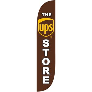LookOurWay The UPS Store - Bandera de plumas, 12.0 in