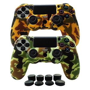 Protector de la cubierta del controlador de gel de silicona hikfly para sony ps4 mp4 slimps4 controlador pro video juegos2 x cubierta del controlador