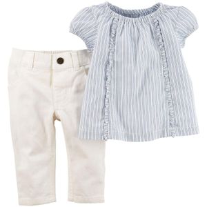 Carter's Baby Girl Collection 2pc Ticking Stripe