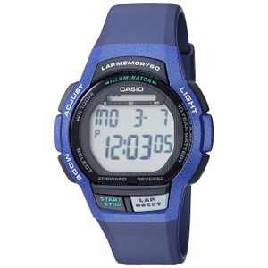 Casio WS-1000H-2AVCF - Reloj deportivo de cuarzo con correa de resina, 10 años de batería, color azul, 22 años