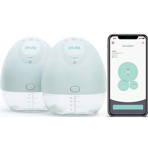 Elvie Pump - Mampara portátil con doble silencioso, con aplicación – Elvie Pump portátil manos libres que se puede llevar en el sujetador