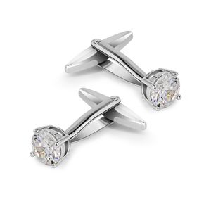 El Sr. Van Swarovski vidrio Blanco Gemelos glimmering Color de diamantes Gemelos Set para Boda Fiesta