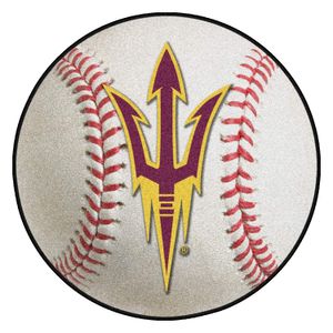 NCAA Arizona State University alfombra de béisbol, 26"/pequeño, negro