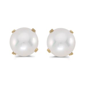 Pendientes De Perlas Cultivadas De Agua Dulce De 5 Mm Eng...