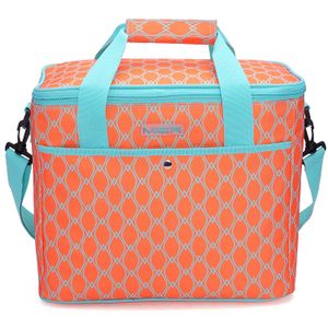 MIER Lonchera con aislación térmica con forro suave de tela resistente a los derrames, color naranja., Anaranjado