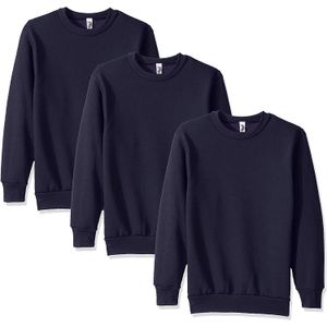 Marky G Apparel suéter de cuello redondo para hombre, forro polar, 3 unidades, XXL