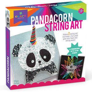 Craft-tastic DIY String Art – Kit de manualidades para niños – Todo incluido para 2 proyectos de arte y manualidades – Serie Pandacorn