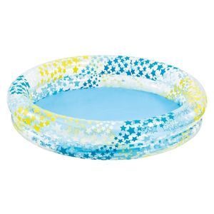 Piscina inflable Stars Kiddie con 2 anillos circulares de 48 pulgadasx10 pulgadas por Intex, Kit de mantenimiento, Paquete de 10, Beige