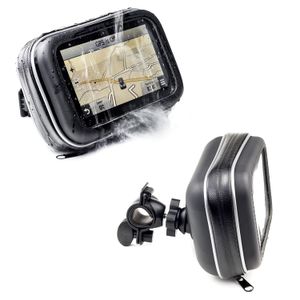 Motorcycle Handlebar Bike Mount With Waterproof Case For Garmin Drive Drivesmart Driveassist 52 51 50 55 Driveluxe 52 LMT-S 50 40 Dezl Nuvi TomTom Via