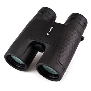 svbony SV30 8 x 32/10 x 42 mm Binocular de enfoque fijo compacto Prisma de techo completamente muti-coated Amplio ángulo de campo para fútbol, rugby,