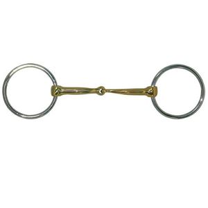 Coronet Heavy Anillo con boca de latón Filete de anillas para caballo (