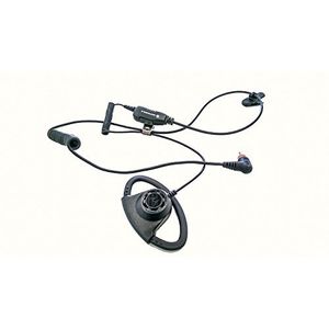 PMLN7159A PMLN7159 - Motorola Adjustable D-style earpiece with in-line microphone and push-to-talk, black.