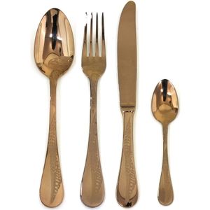 Mepra 24-Piece Caccia Bronzo, Set de cubiertos