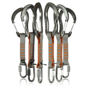 Fusion Climb - Juego de 6 mosquetones para puerta de alambre, 4.3 in, acero inoxidable de 1/4"