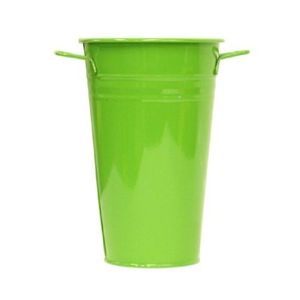 Houston Internacional 8295e AG 6.5-inch Acero Jarrón, color verde manzana