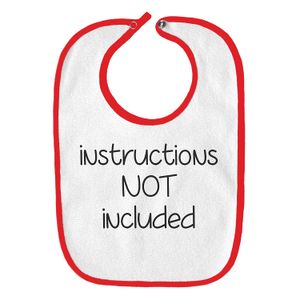 Instrucciones no incluidos. Funny parodia Infant bebé babero