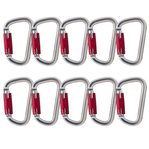 Fusion Climb Swift Auto Lock Modificado D Forma Carabiner Segunda Generación 10-pack