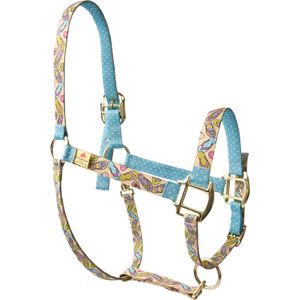 Rojo Haute ifo1200 F High Fashion caballo caballo Halter, Isla Floral Naranja